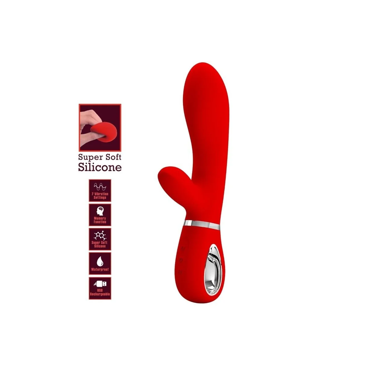 Thomas Multifunktions-G-Spot-Vibrator Rot von Pretty Love Flirtation kaufen | Fesselliebe