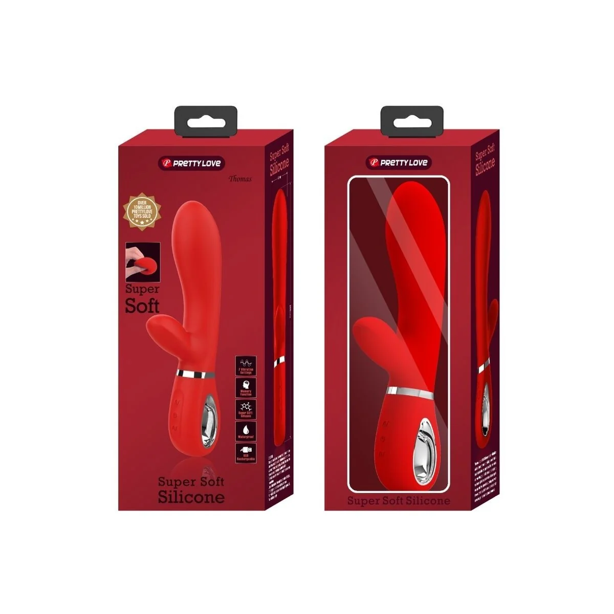Thomas Multifunktions-G-Spot-Vibrator Rot von Pretty Love Flirtation kaufen | Fesselliebe