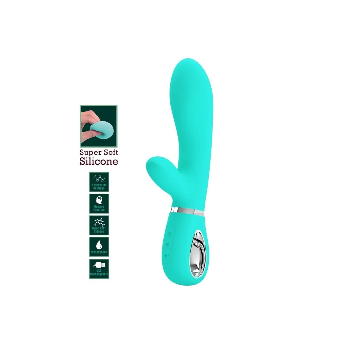 Thomas Multifunktions-G-Spot-Vibrator Aqua Green von Pretty Love Flirtation kaufen | Fesselliebe