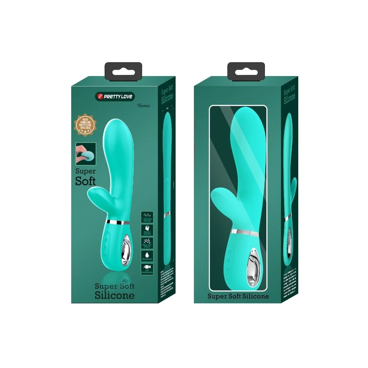 Thomas Multifunktions-G-Spot-Vibrator Aqua Green von Pretty Love Flirtation kaufen | Fesselliebe