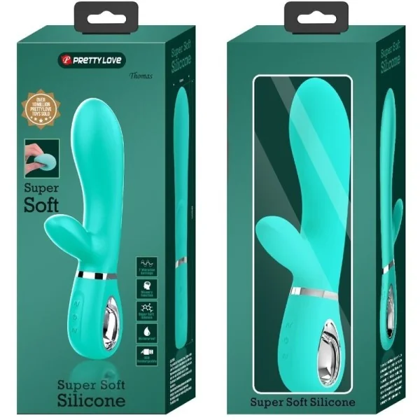 Thomas Multifunktions-G-Spot-Vibrator Aqua Green von Pretty Love Flirtation kaufen | Fesselliebe