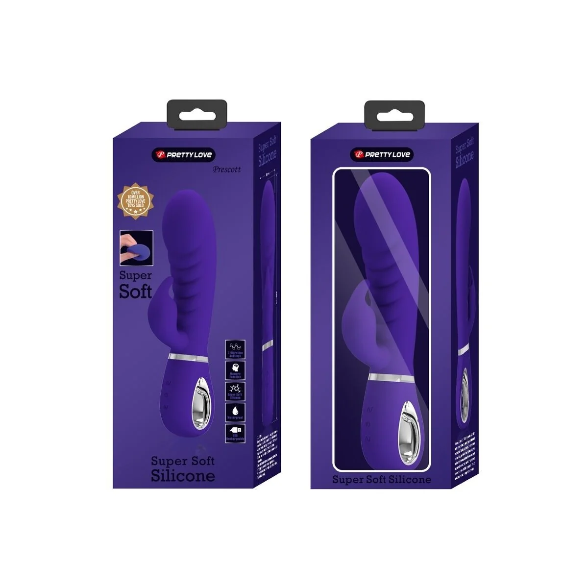 Prescott Multifunktions-G-Spot-Vibrator Lila von Pretty Love Flirtation kaufen | Fesselliebe