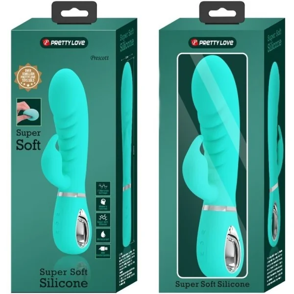 Prescott Multifunktions-G-Spot-Vibrator Aqua Green von Pretty Love Flirtation kaufen | Fesselliebe