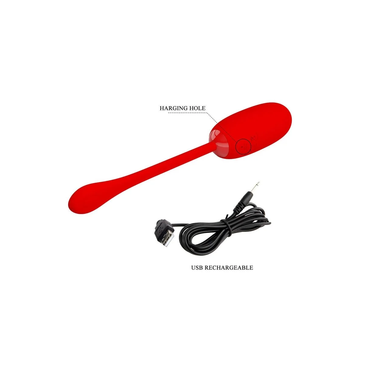 Julius Wasserdichtess, wiederaufladbares Vibrierendes Ei Rot von Pretty Love Smart kaufen | Fesselliebe