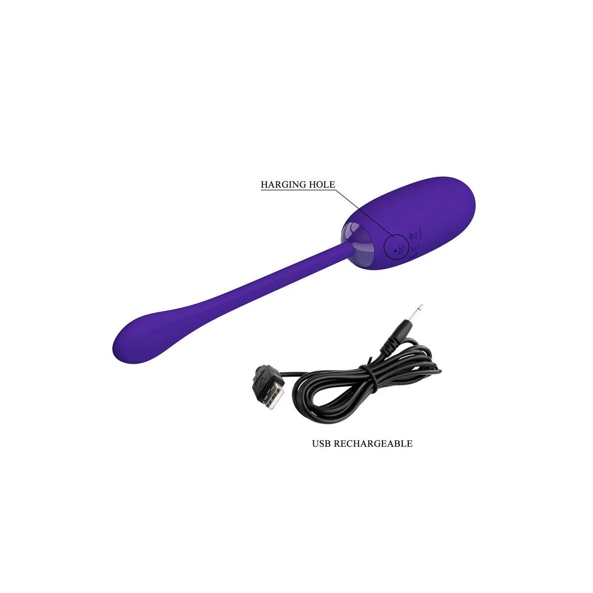 Julius Wasserdichtess, wiederaufladbares Vibrierendes Ei Lila von Pretty Love Smart kaufen | Fesselliebe