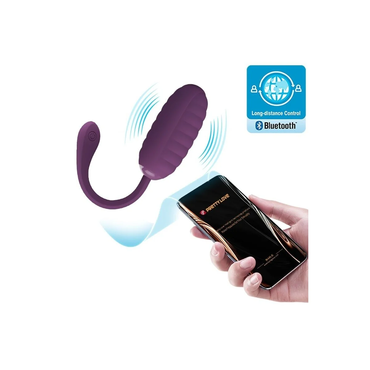 Casper Lila wiederaufladbares Vibrierendes Ei von Pretty Love Smart kaufen | Fesselliebe