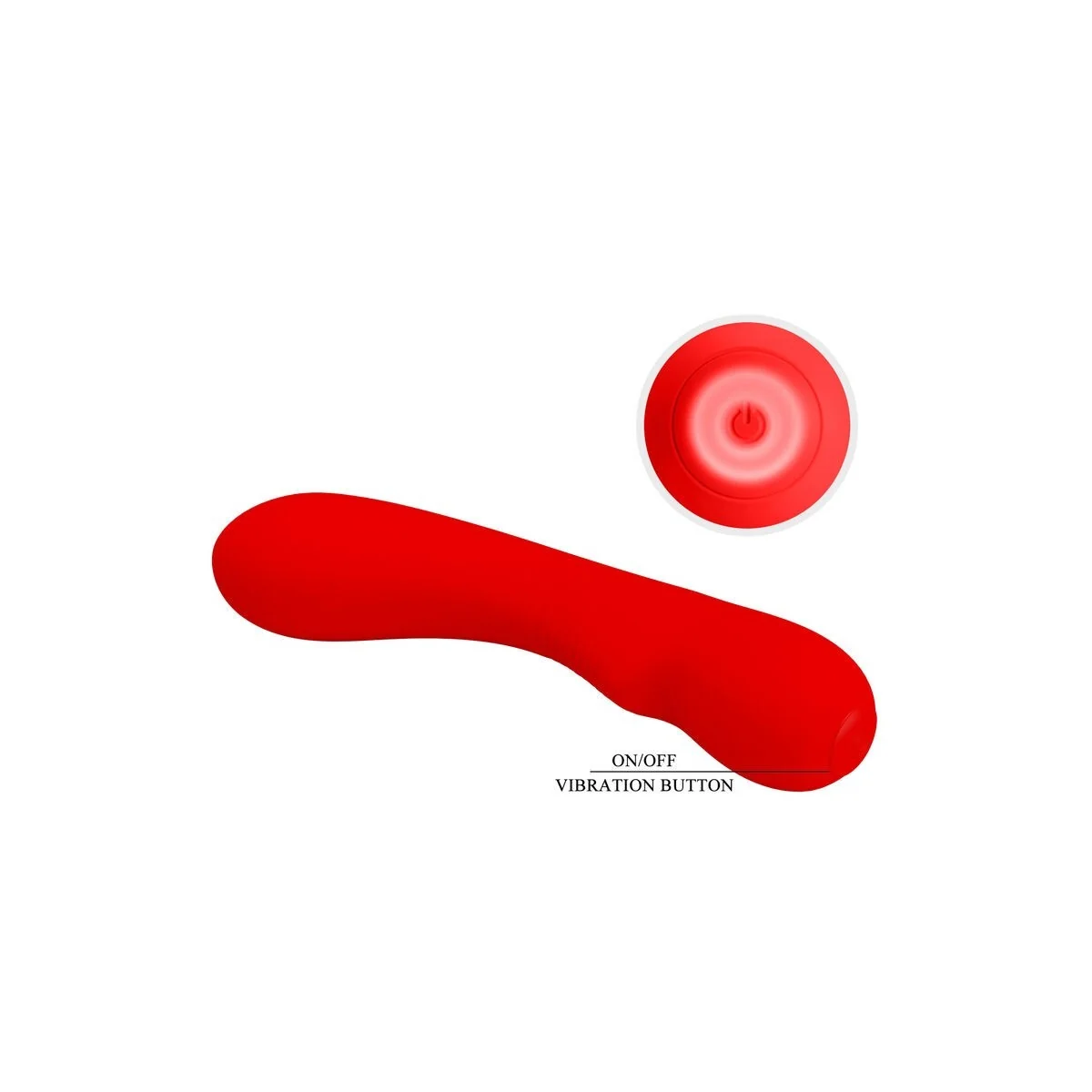 Prescott wiederaufladbarer Vibrator Rot von Pretty Love Smart kaufen | Fesselliebe