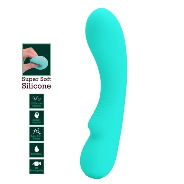 Prescott wiederaufladbarer Vibrator Aqua Green von Pretty Love Smart kaufen | Fesselliebe