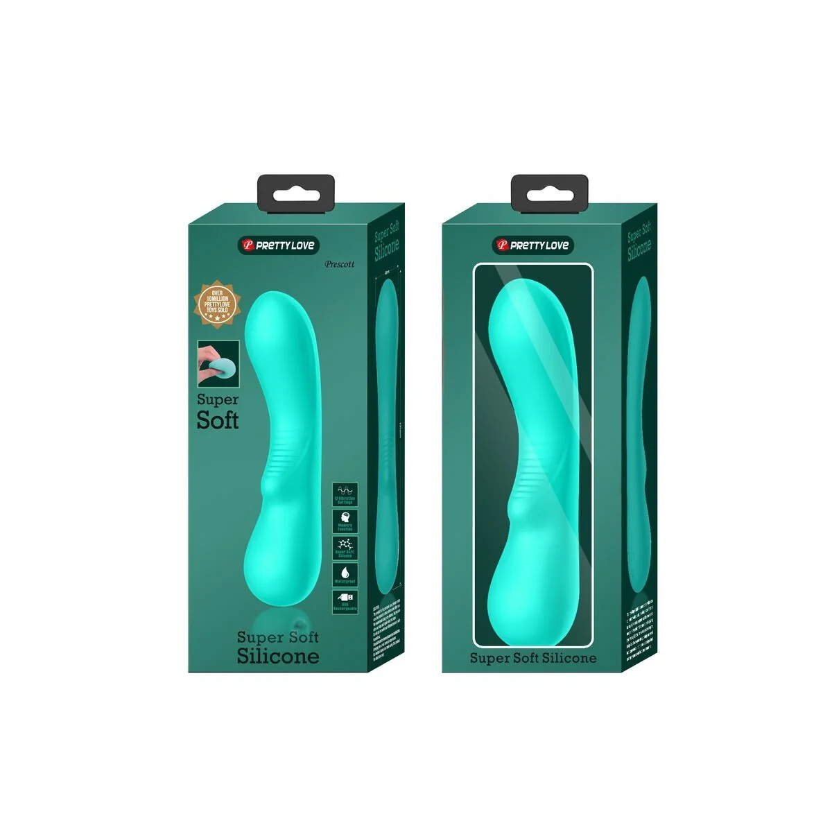 Prescott wiederaufladbarer Vibrator Aqua Green von Pretty Love Smart kaufen | Fesselliebe