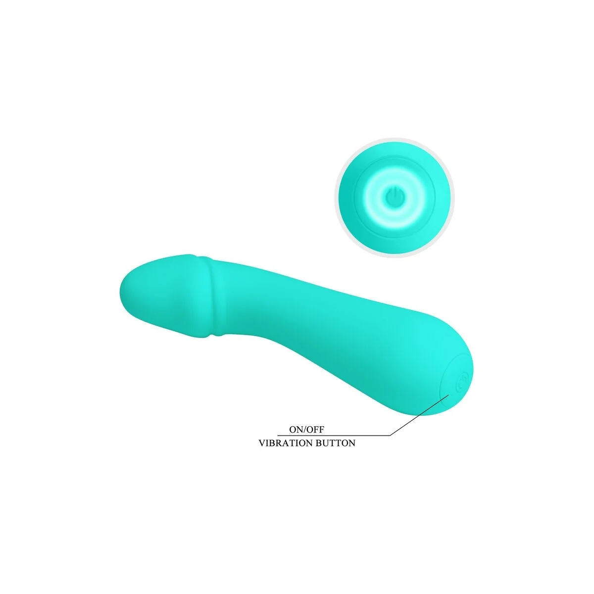 Cetus wiederaufladbarer Vibrator Aqua Green von Pretty Love Smart kaufen | Fesselliebe