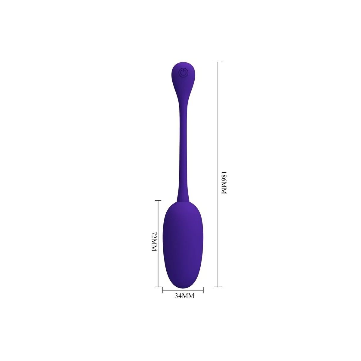 Knucker Purple wiederaufladbares Vibrations-Ei von Pretty Love Flirtation kaufen | Fesselliebe