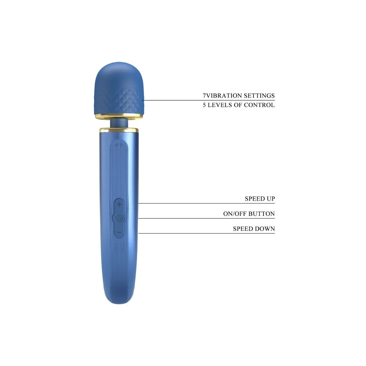 Massager 7 Vibrationsmodi Blau von Pretty Love Smart kaufen | Fesselliebe