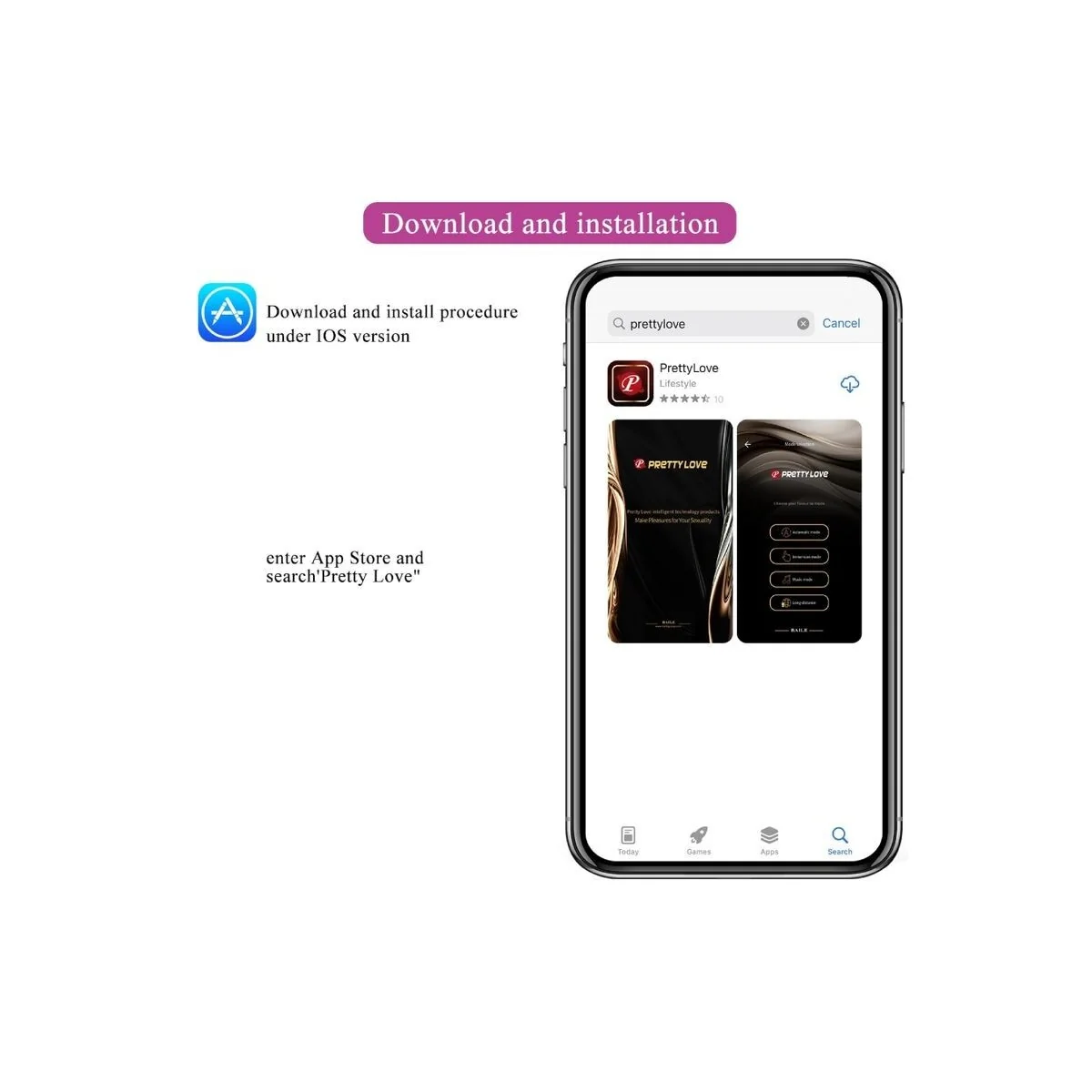 Jayleen Vibrator mit App-mit Fernbedienung Lila von Pretty Love Led kaufen | Fesselliebe