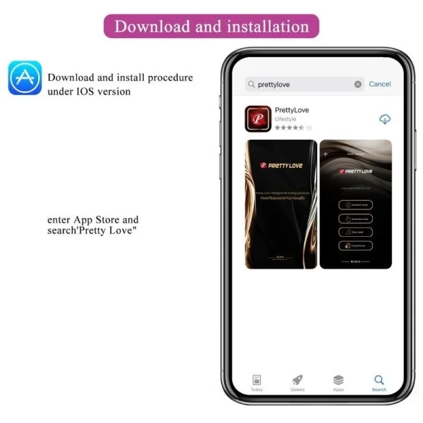 Catalina Vibrator App mit Fernbedienung Lila von Pretty Love Led kaufen | Fesselliebe