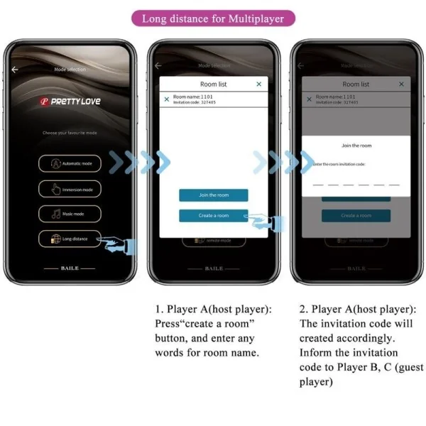 Catalina Vibrator App mit Fernbedienung Lila von Pretty Love Led kaufen | Fesselliebe