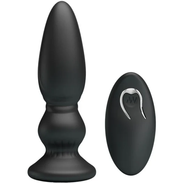 Leistungsstarker Vibrator mit Fernbedienung, Analstecker, Schwarz von Mr Play kaufen | Fesselliebe