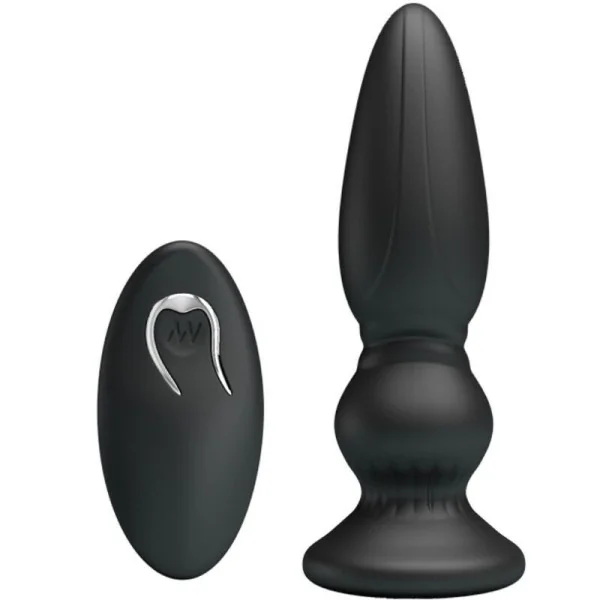 Leistungsstarker Vibrator mit Fernbedienung, Analstecker, Schwarz von Mr Play kaufen | Fesselliebe