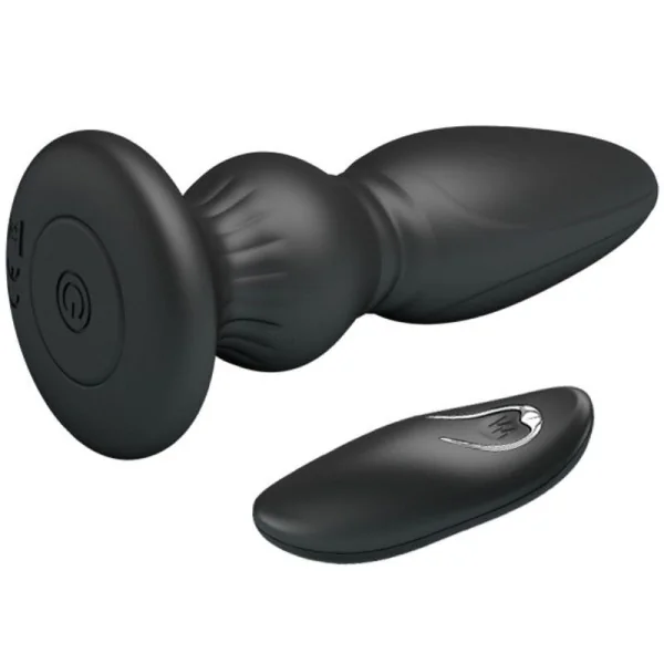 Leistungsstarker Vibrator mit Fernbedienung, Analstecker, Schwarz von Mr Play kaufen | Fesselliebe