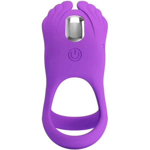 Silas Vibrant Penis Ring 7 Vibrationen Lila Silikon von Pretty Love Male kaufen | Fesselliebe
