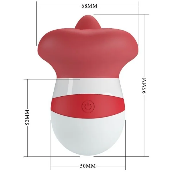 Mina Zungenstimulator Hellrot von Pretty Love Flirtation kaufen | Fesselliebe