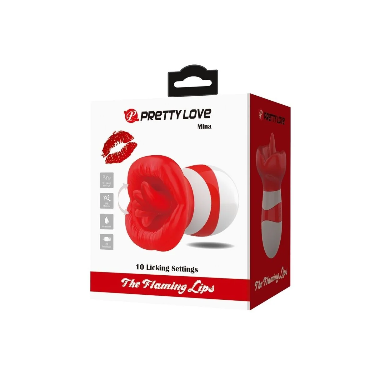 Mina Zungenstimulator Hellrot von Pretty Love Flirtation kaufen | Fesselliebe