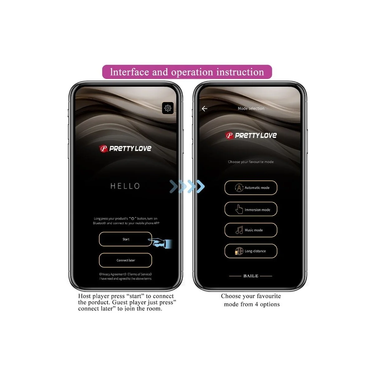 Billy Vibrationsfernbedienung Lila mit kostenloser App von Pretty Love kaufen | Fesselliebe