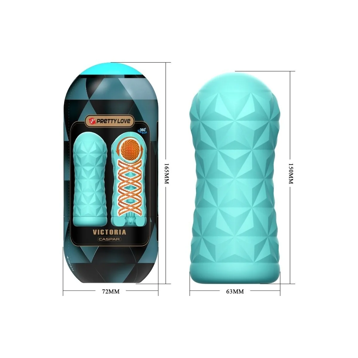 Victoria Caspar Masturbator Aqua Green von Pretty Love Male kaufen | Fesselliebe