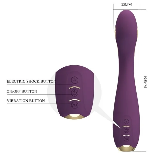 Hector Electroshock Vibrator Per App-Steuerung Lila von Pretty Love High Grade kaufen | Fesselliebe