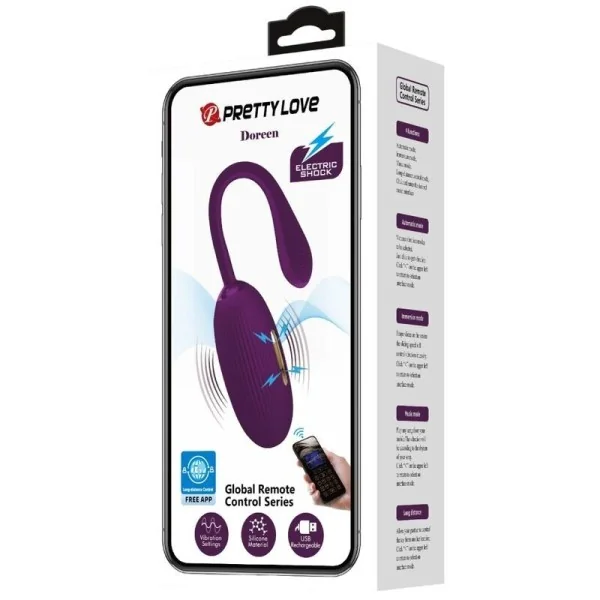 Doreen Purple wiederaufladbares Vibrations-Ei von Pretty Love Smart kaufen | Fesselliebe