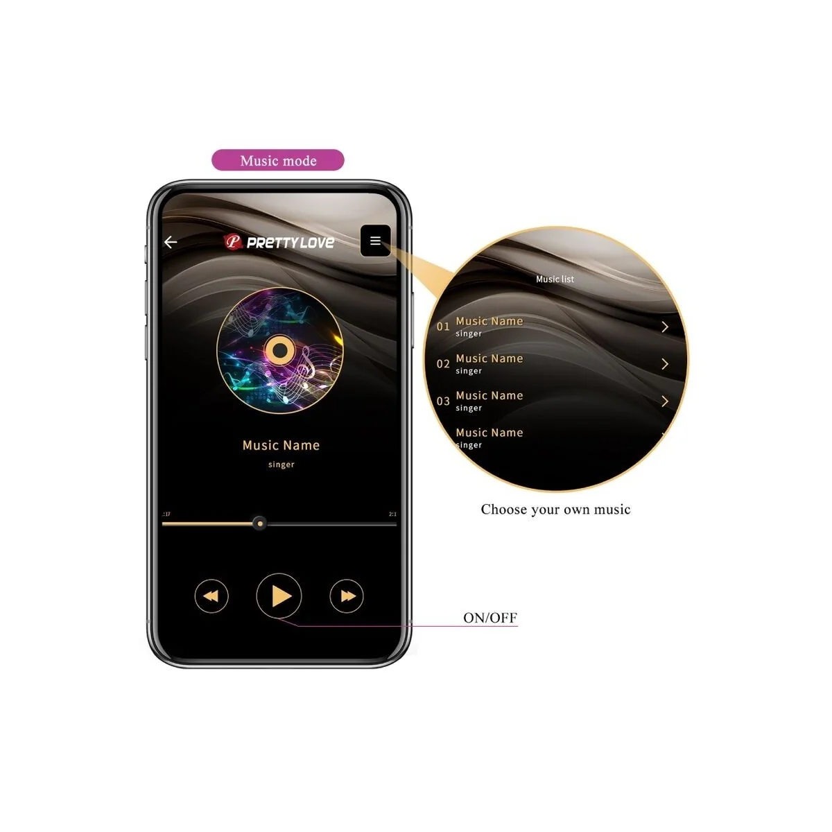 Doreen Purple wiederaufladbares Vibrations-Ei von Pretty Love Smart kaufen | Fesselliebe