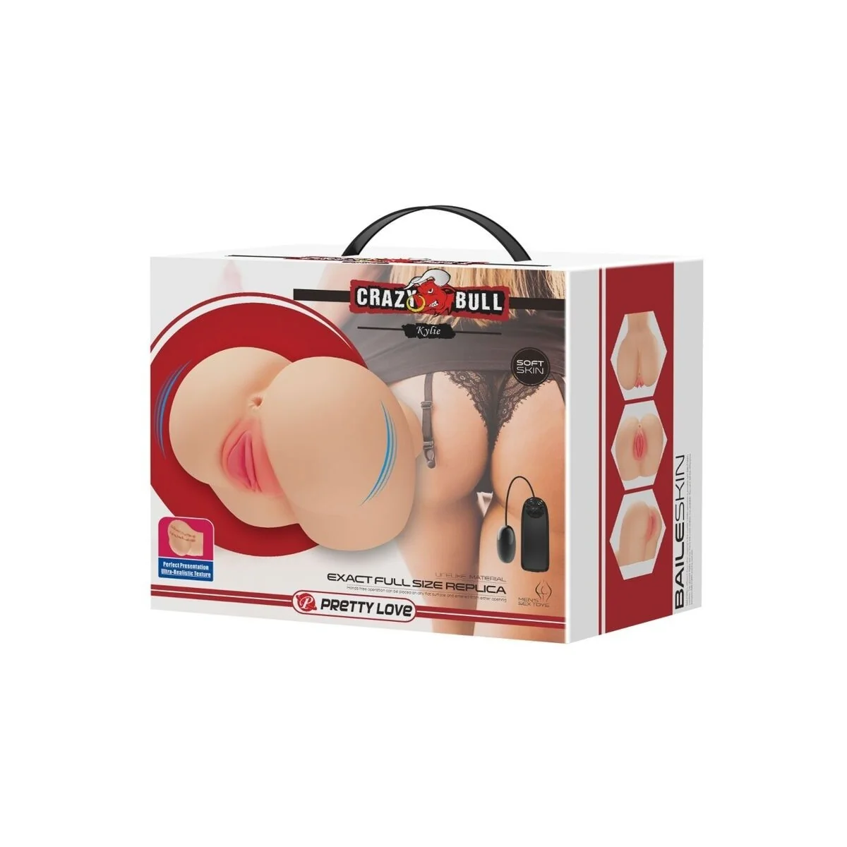 Realistischer Vagina- und Anus-Kylie-Vibrator von Crazy Bull kaufen | Fesselliebe