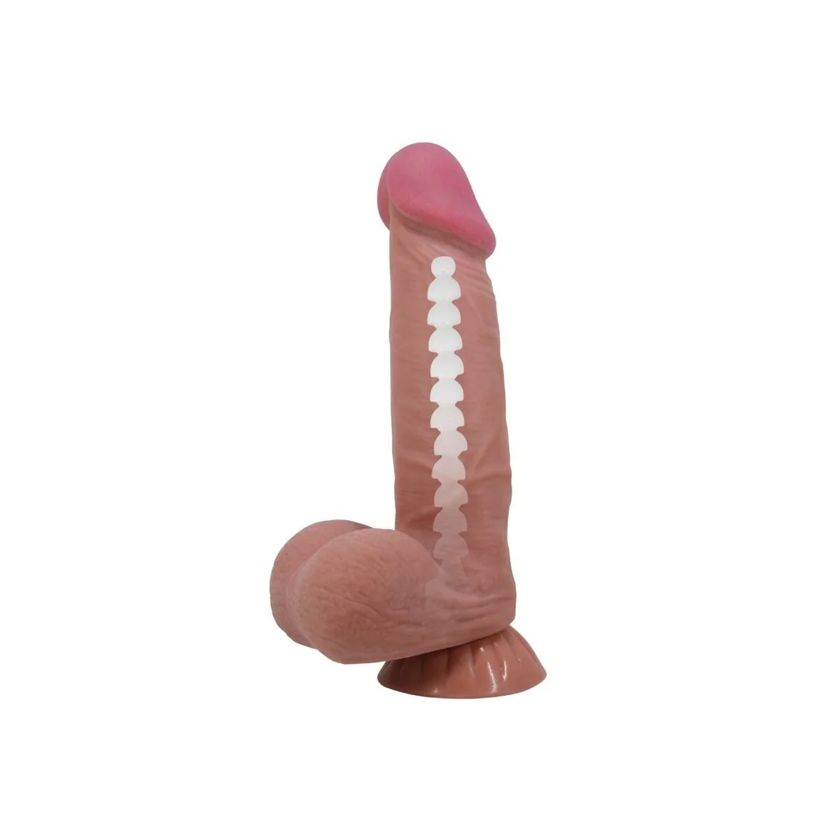 Sliding Skin Series realistischer Dildo mit Gleitendem Braunen Beige-Saugnap 21,8 cm von Pretty Love High Grade kaufen | Fesselliebe
