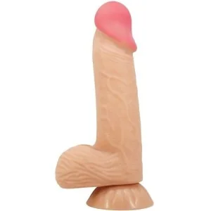 Sliding Skin Series realistischer Dildo mit Gleitendem Beige-Saugnap 20,6 cm von Pretty Love High Grade kaufen | Fesselliebe