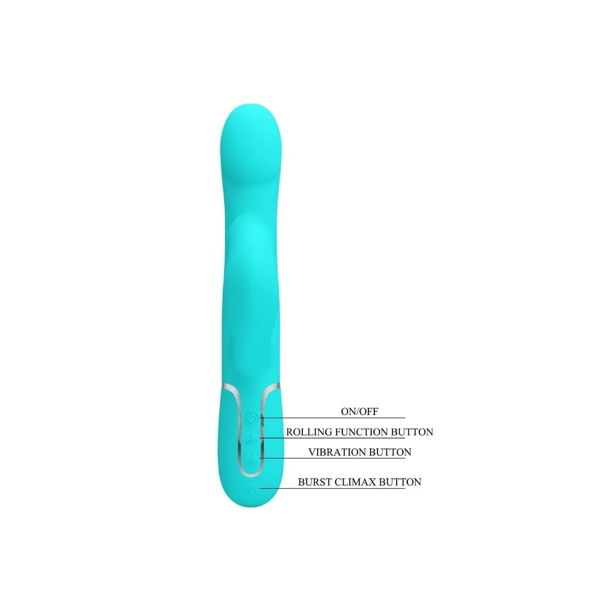 Rabbit Vibrator Pearls Aqua Green von Pretty Love Flirtation kaufen | Fesselliebe