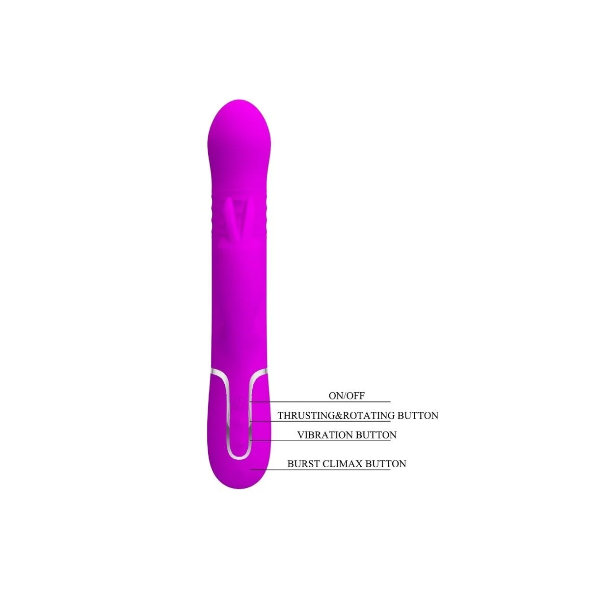 Coale Rabbit Vibrator Perlen Violet von Pretty Love Flirtation kaufen | Fesselliebe