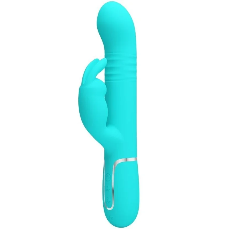 Coale Rabbit Vibrator Perlen Aquagrün von Pretty Love Flirtation kaufen | Fesselliebe