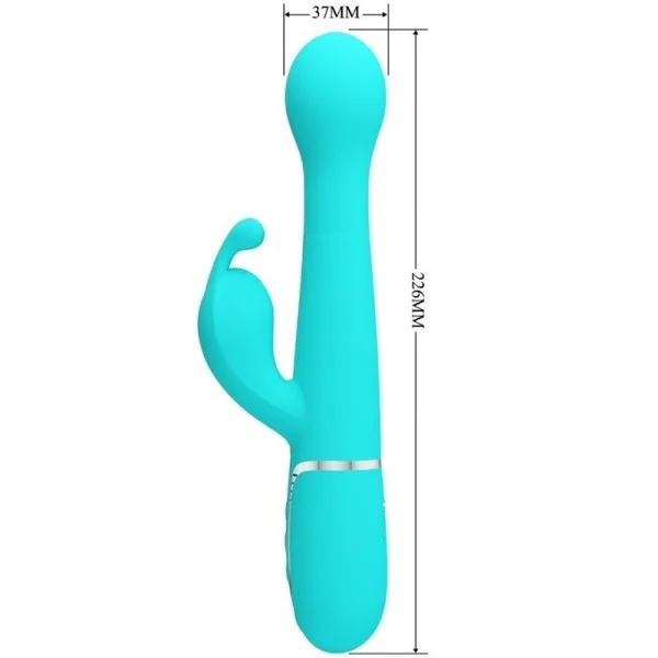 Dejon Rabbit Vibrator 3 in 1 Multifunktions-Aquagrün von Pretty Love Flirtation kaufen | Fesselliebe