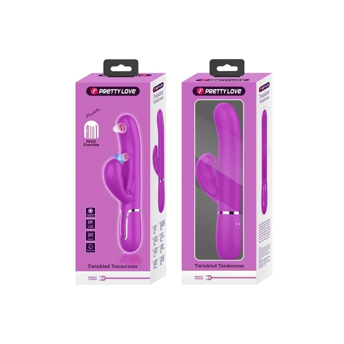 Perlita Multifunktions-3-In-1-G-Spot-Vibrator Violett von Pretty Love Flirtation kaufen | Fesselliebe