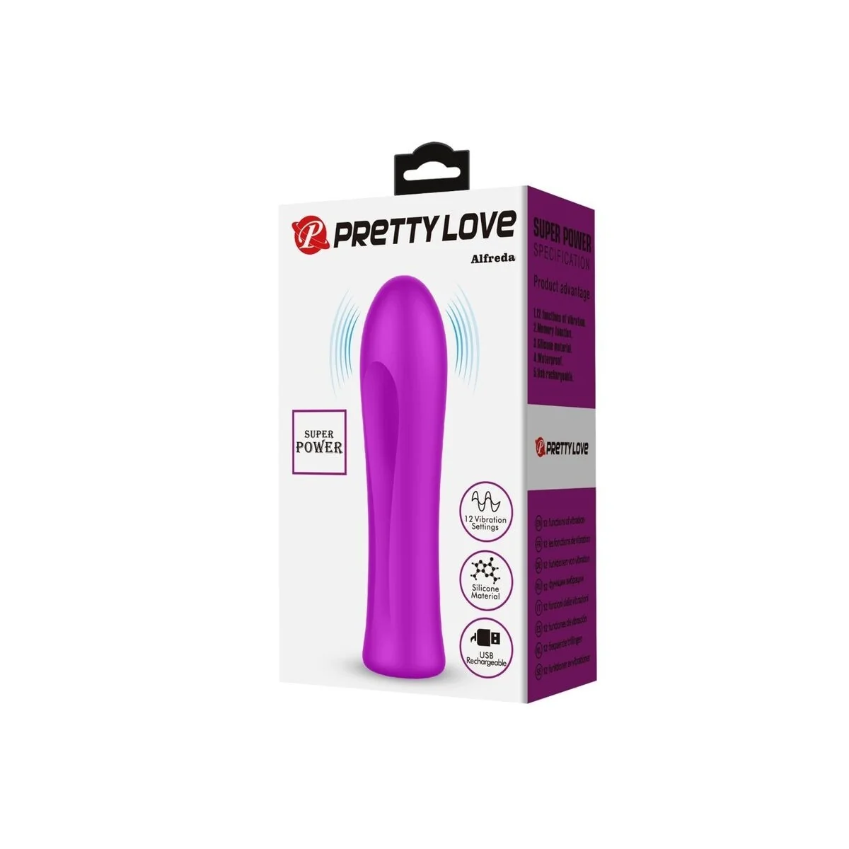 Alfreda Super Power Vibrator Violet von Pretty Love Flirtation kaufen | Fesselliebe