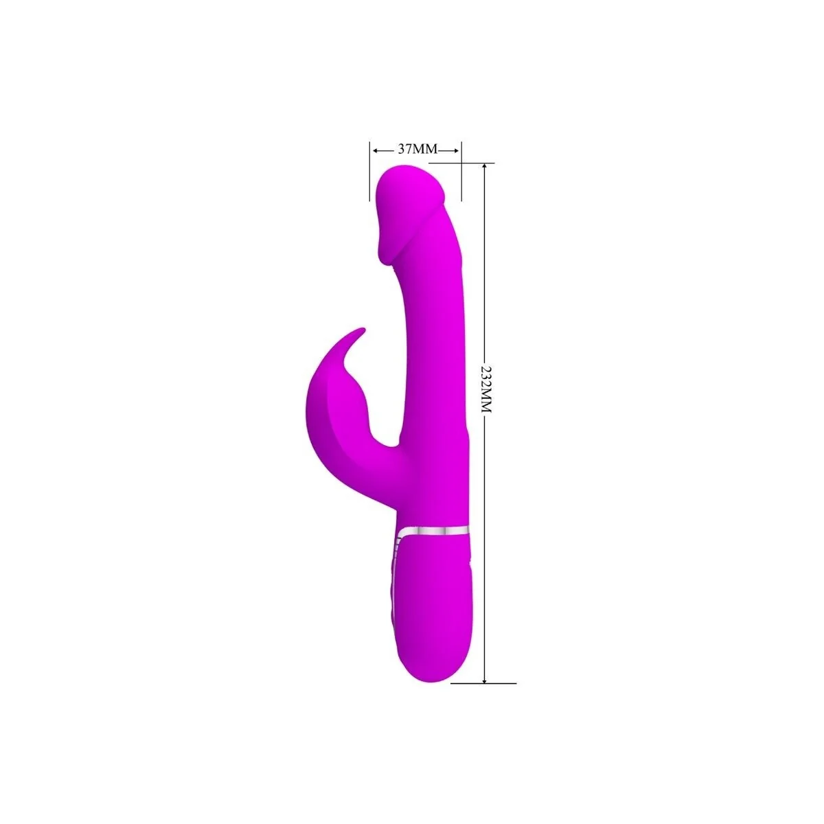 Dejon Rabbit Vibrator 3 in 1 Multifunktions Fucsia von Pretty Love Flirtation kaufen | Fesselliebe