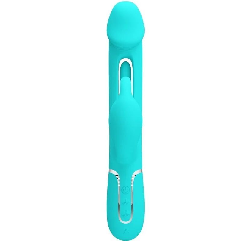 Dejon Rabbit Vibrator 3 in 1 Multifunktions-Aquagrün von Pretty Love Flirtation kaufen | Fesselliebe 2