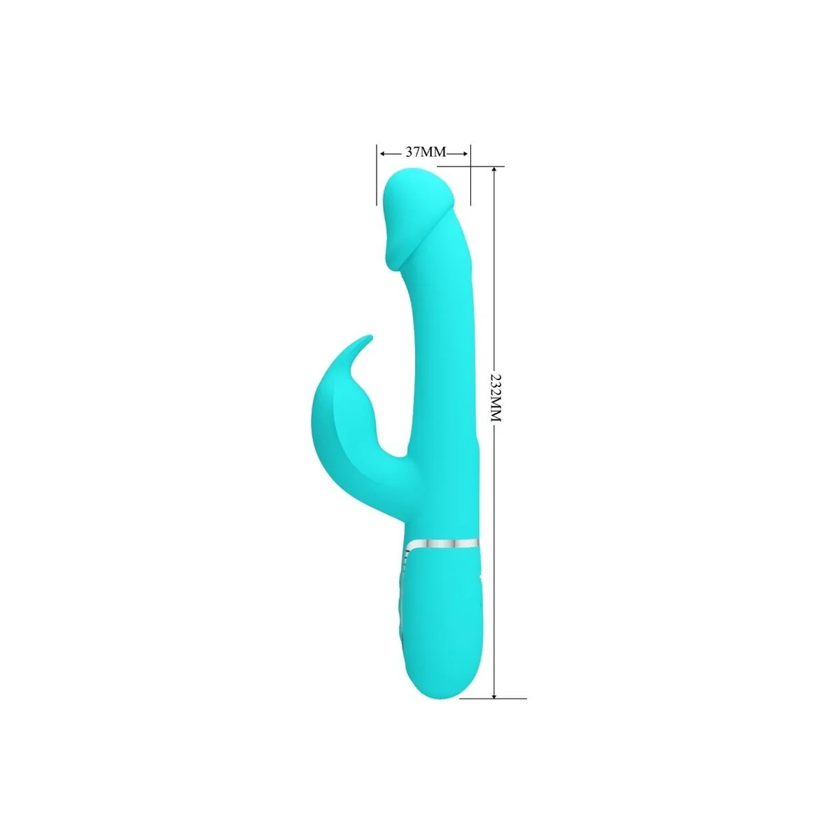 Dejon Rabbit Vibrator 3 in 1 Multifunktions-Aquagrün von Pretty Love Flirtation kaufen | Fesselliebe