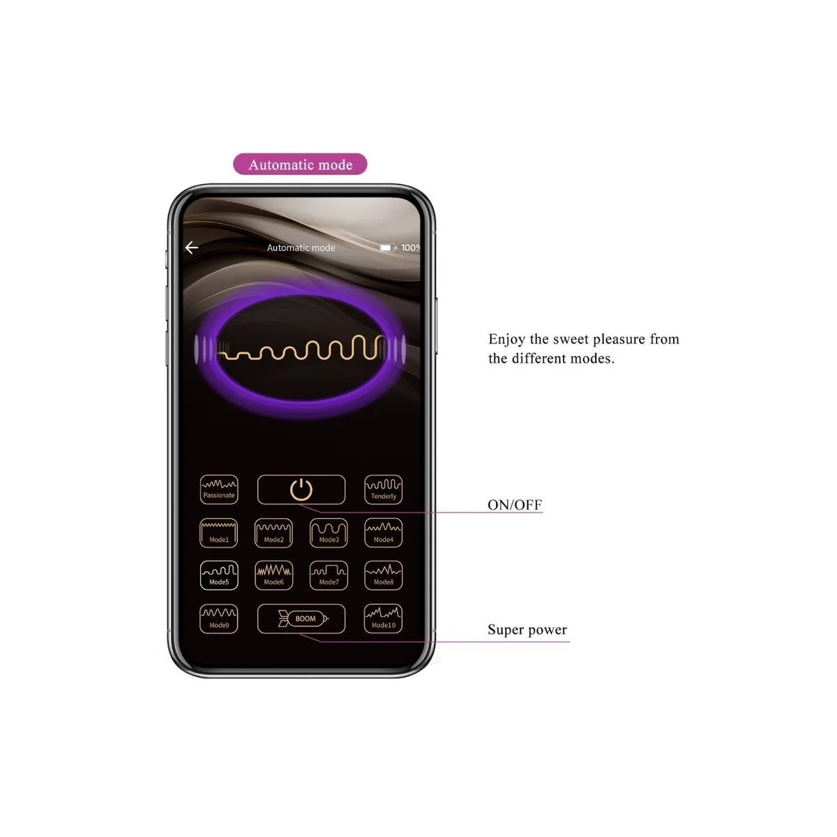 Baird G-Spot 12 Vibrationen wiederaufladbar Lila App von Pretty Love Flirtation kaufen | Fesselliebe