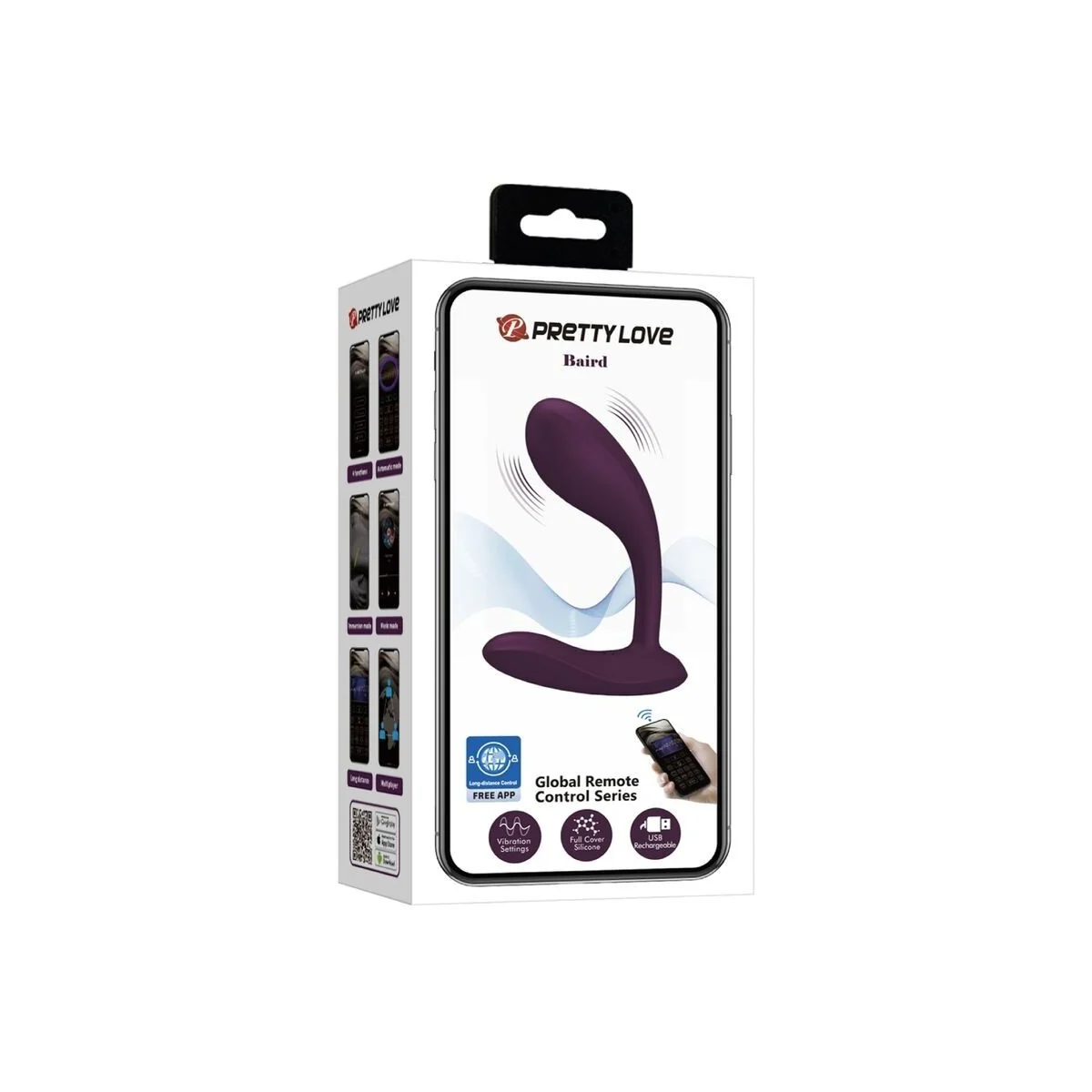 Baird G-Spot 12 Vibrationen wiederaufladbar Lila App von Pretty Love Flirtation kaufen | Fesselliebe