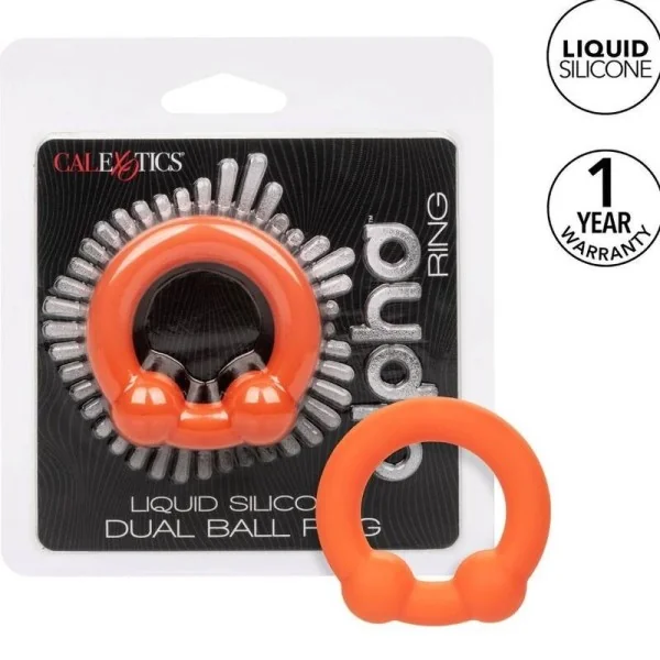 Alpha Dual Ball Ring Orange von Calexotics kaufen | Fesselliebe