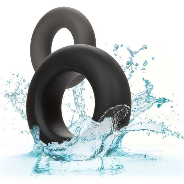 Alpha Prolong Set mit 2 Ringen Grau von Calexotics kaufen | Fesselliebe