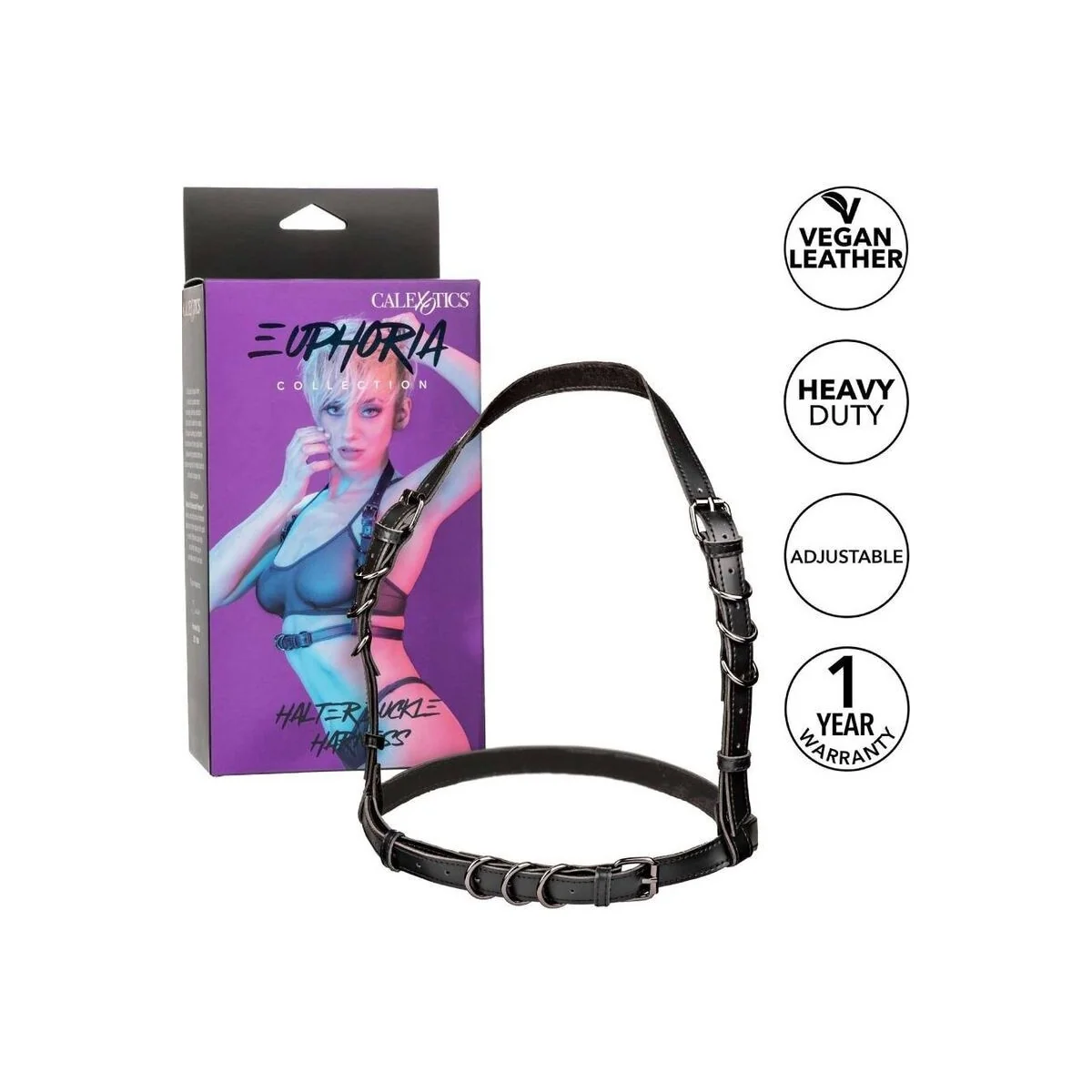 Euphoria Halfterschnallengeschirr Schwarz von Calexotics kaufen | Fesselliebe