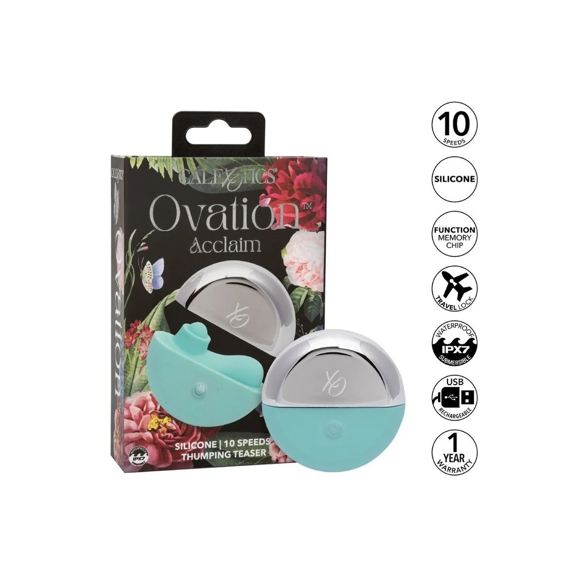 Ovation Acclaim Stimulator Aqua Green von Calexotics kaufen | Fesselliebe