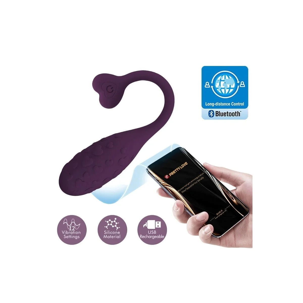 Fisherman App-Gesteuertes Vibrierendes Ei Lila von Pretty Love Smart kaufen | Fesselliebe