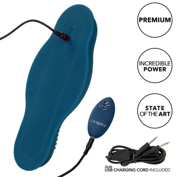 Rider Massager Doppelmotor mit Fernbedienung Blau von Calexotics kaufen | Fesselliebe